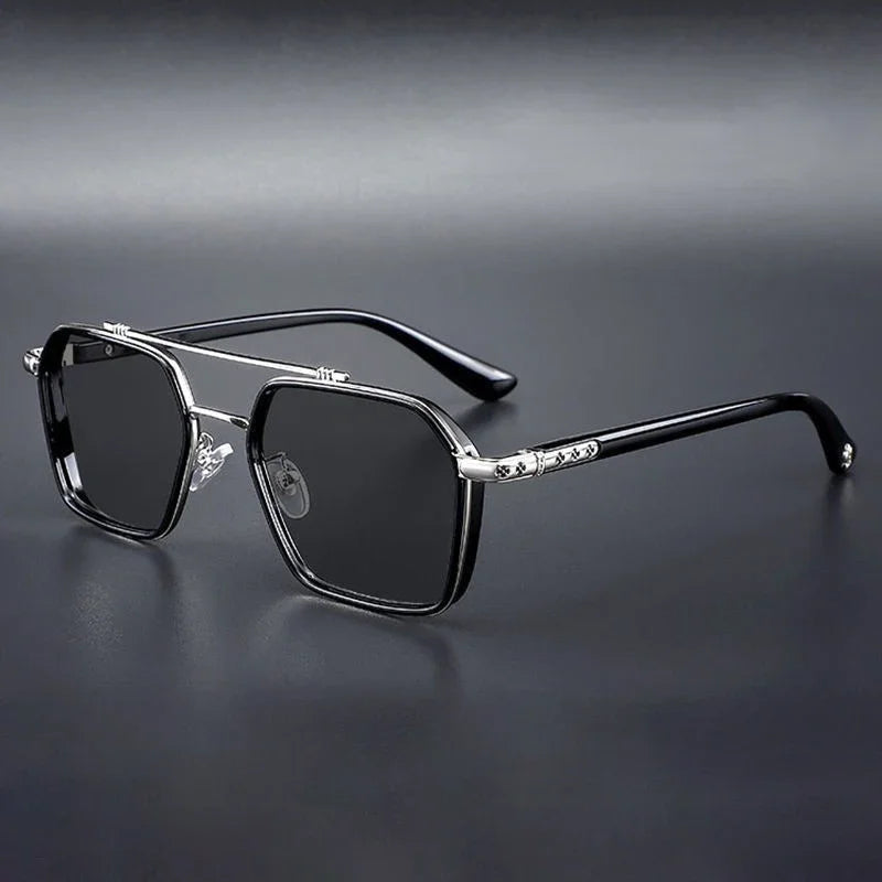 Fashion Polarized Square Metal Sunglasses Women Men Trending Products Polaroid Car Driving Glasses Double Beam Oculos Masculino