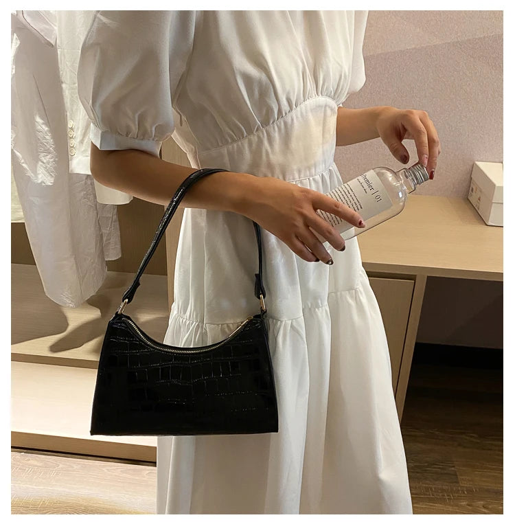 2025 Fashion Women's Bag Retro Casual Women Totes Shoulder Bags Female Leather Solid Color Chain Handbags for Women сумки