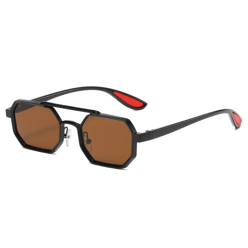 Vintage Square Sunglasses for Men Steampunk Sunglasses Retro Women Punk Style Fashion Glasses Retro Shades Gafas De Sol