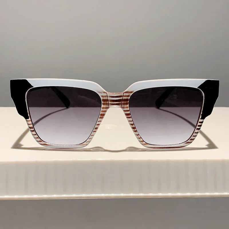 Vintage Candy Color Square Sunglasses Women For Men Trendy Sun Glasses Punk Luxury Brand Designer Popular Travel Shades UV400