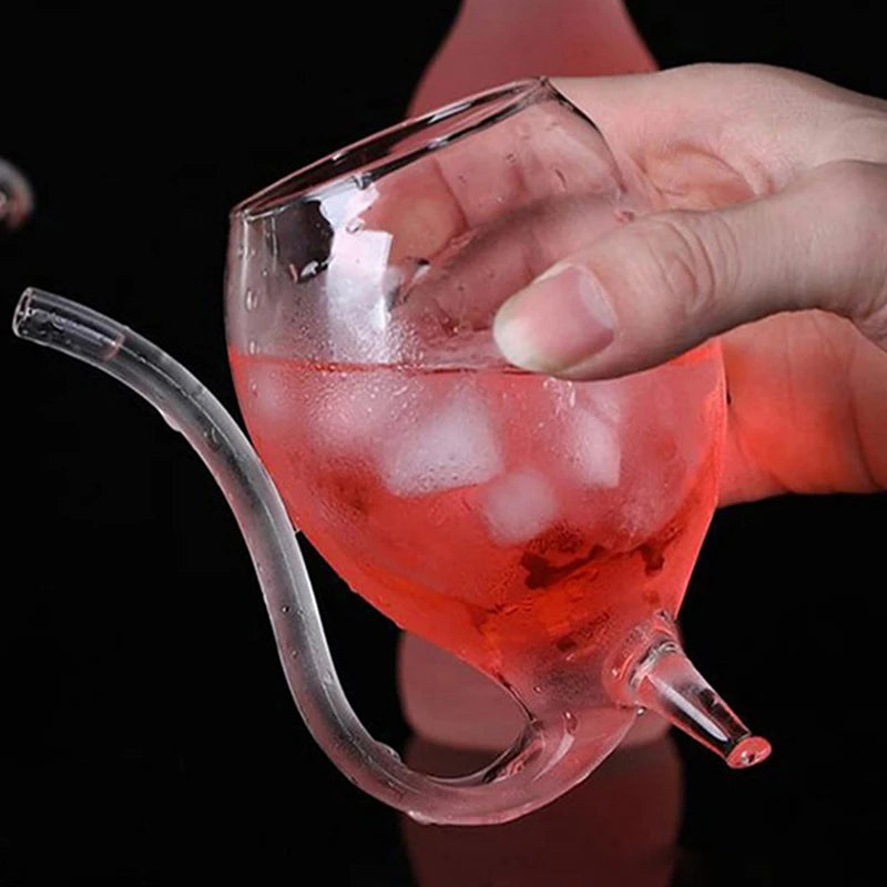 Vampire Cup Nordic Creative Straw Glass Cup Vampire Cup Personality Wine Glass Molecular Cocktail Glass