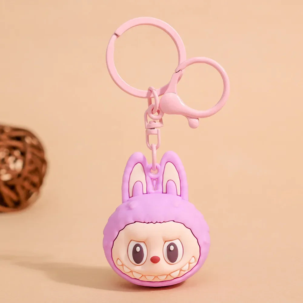 Cute Cartoon Wooden Horse Keychain - Student Backpack Pendant
