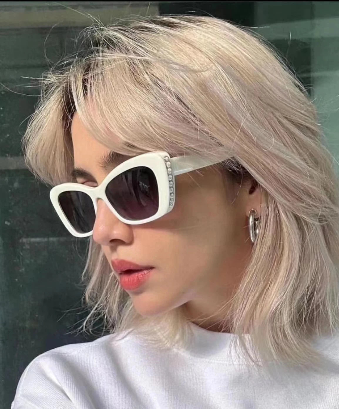 Sexy Ladies Cat Eye Sunglasses Women For Men Trend Luxury Brand Designer Sun Glasses Fashion Vintage Punk Travel Big Shade UV400