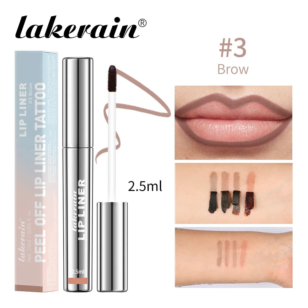 Lakerain Waterproof Lip Liner Tattoo - 4 Colors Matte Long-Lasting
