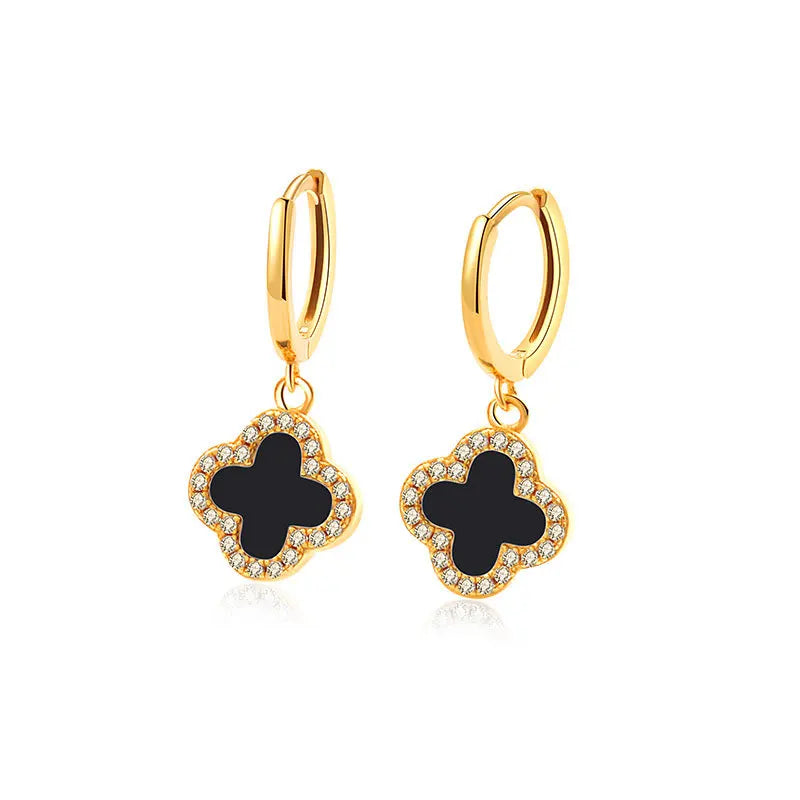 Necklaces, simple and high-end, clover necklaces, earrings, necklace sets, jewelry wholesale