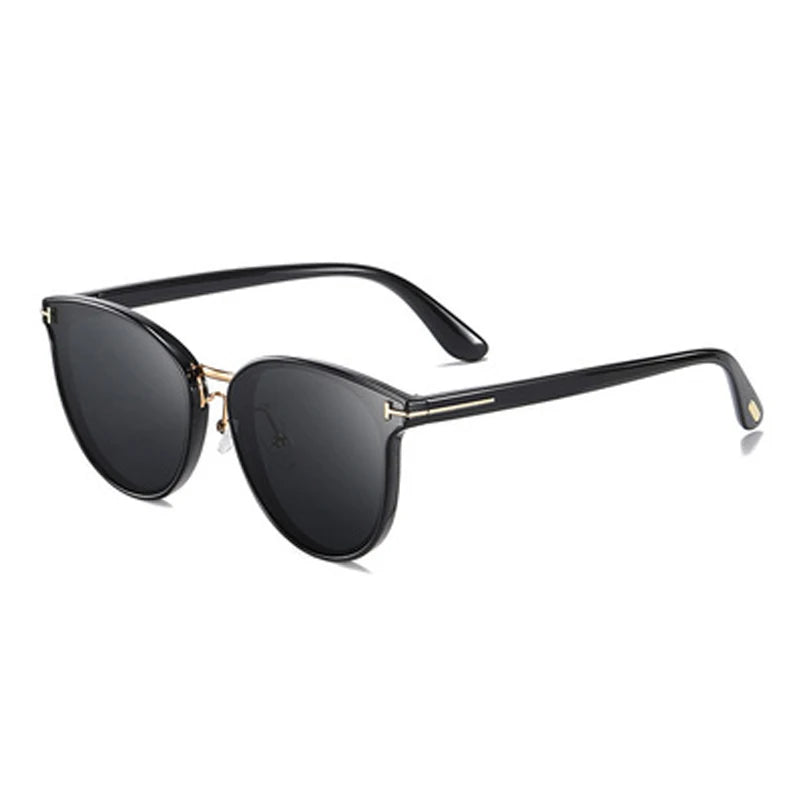 HBK Retro Polarized Sunglasses Woman Cat Eye Fashion Polar Sun Glasses Luxury Ladies Brand Ultralight Tourism Party Driving