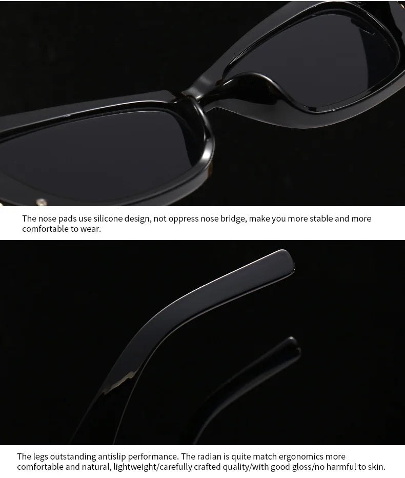Sexy Ladies Cat Eye Sunglasses Women For Men Trend Luxury Brand Designer Sun Glasses Fashion Vintage Punk Travel Big Shade UV400