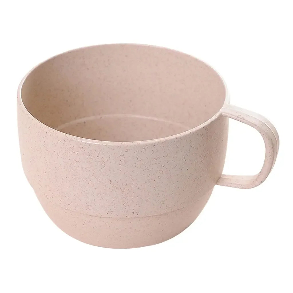 Milk Cup European-style Coffee Mug Eco-friendly Wheat Milk Cup Milk Breakfast Tea Mug Mug Simple Drinking Cup