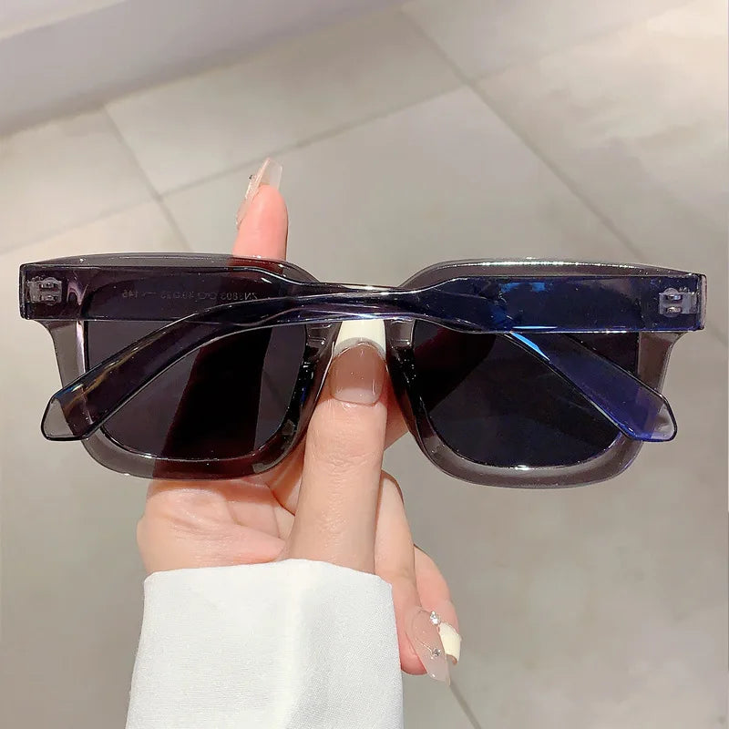 Luxury Brand Designer Classic Vintage Square Sunglasses Women For Men Olive Green Sun Glasses Trend Punk Popular Travel Shades