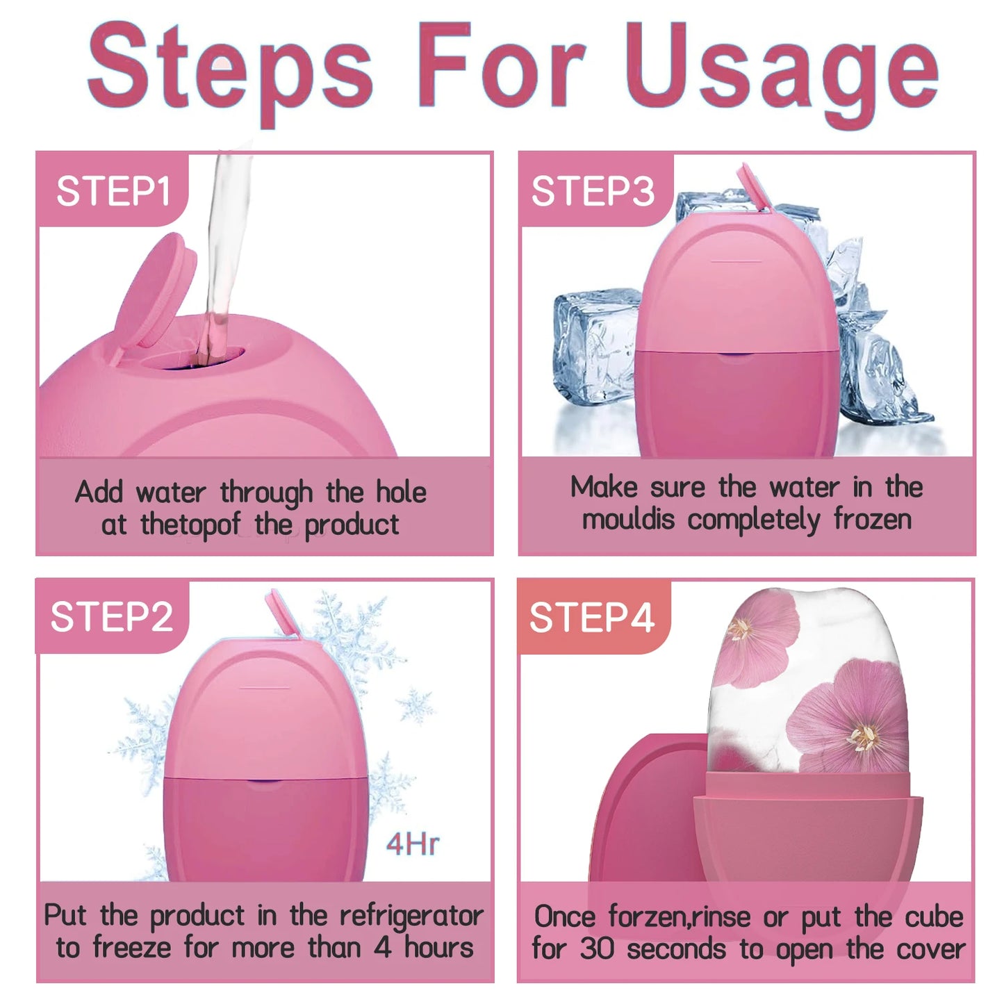 Ice Roller Face Massager - Cooling Facial Tool