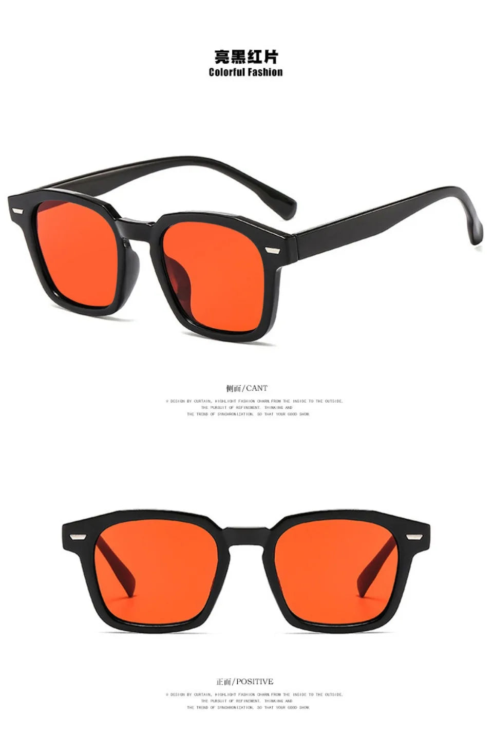 New Retro Vintage Square Frame Sunglasses for Women Men Unisex Transparent Outdoor Sports Ridding Black Sunglasses Eyewear UV400