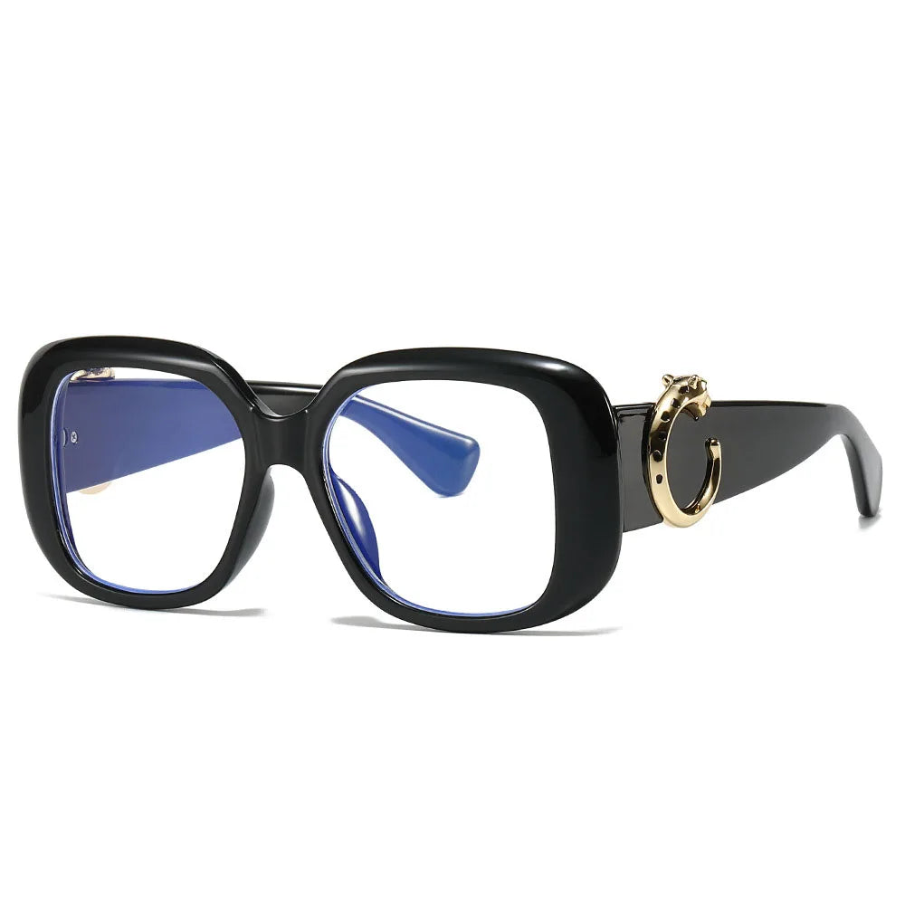 Big Frame Luxury Brand Designer Vintage Square Sunglasses Women For Men Sun Glasses Punk Classic Outdoor Gold Leopard Shades