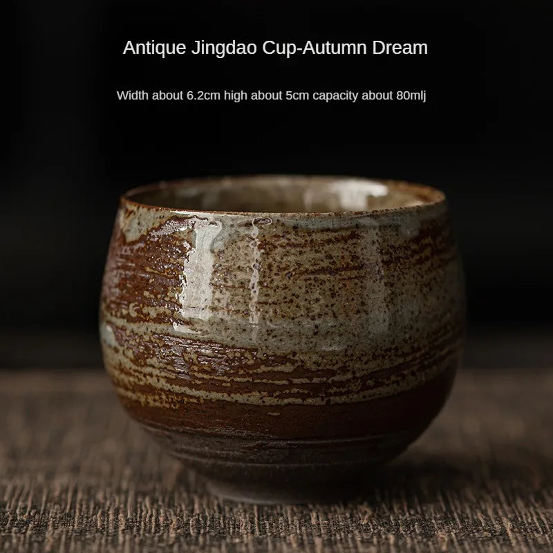 Japanese Handmade Stoneware Tea Cup - Kung Fu Tea Set