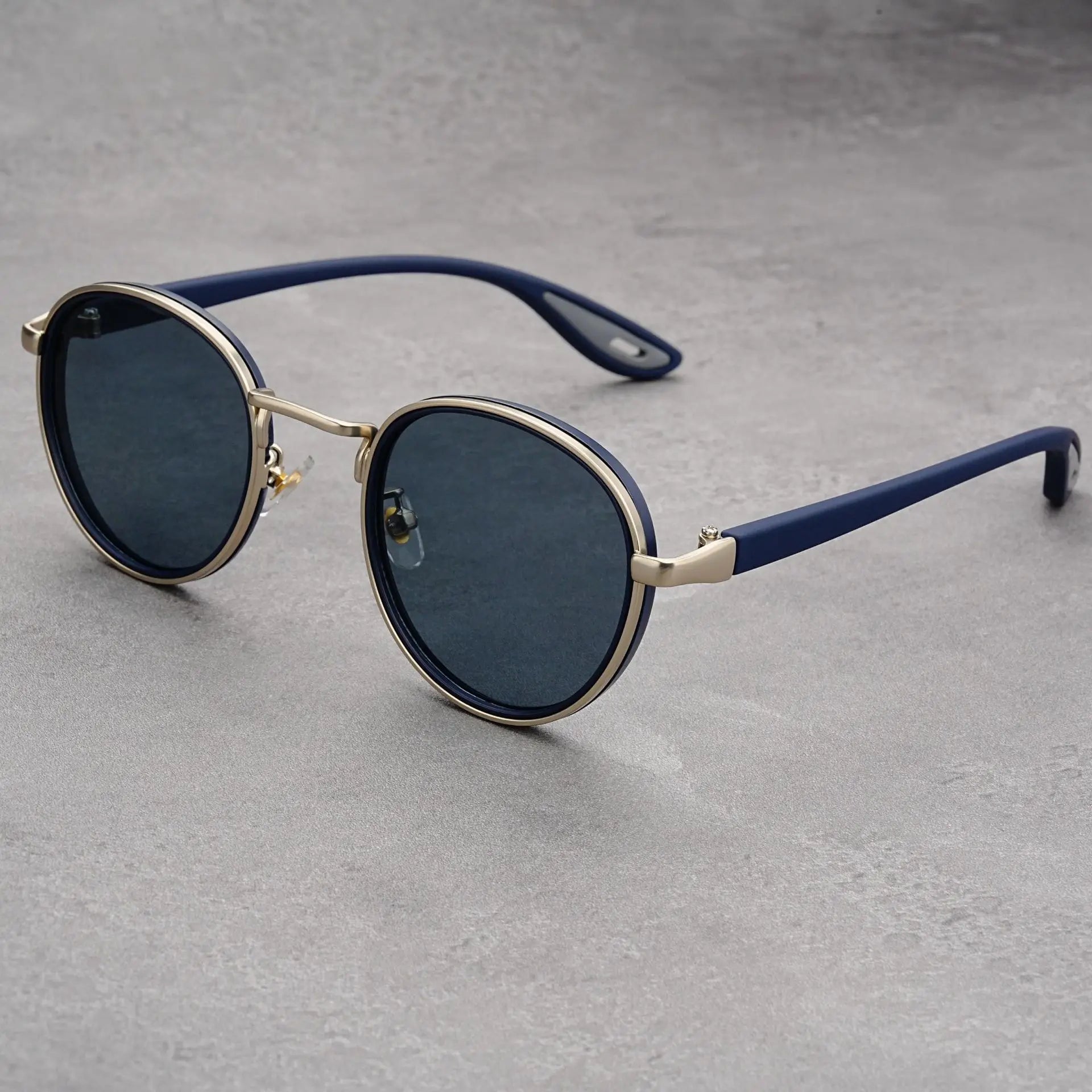 Vintage designer outdoor sunglasses Men Round Fashion Plastic Titanium High Quality Sun Glasses Man UV Protection glasses woman