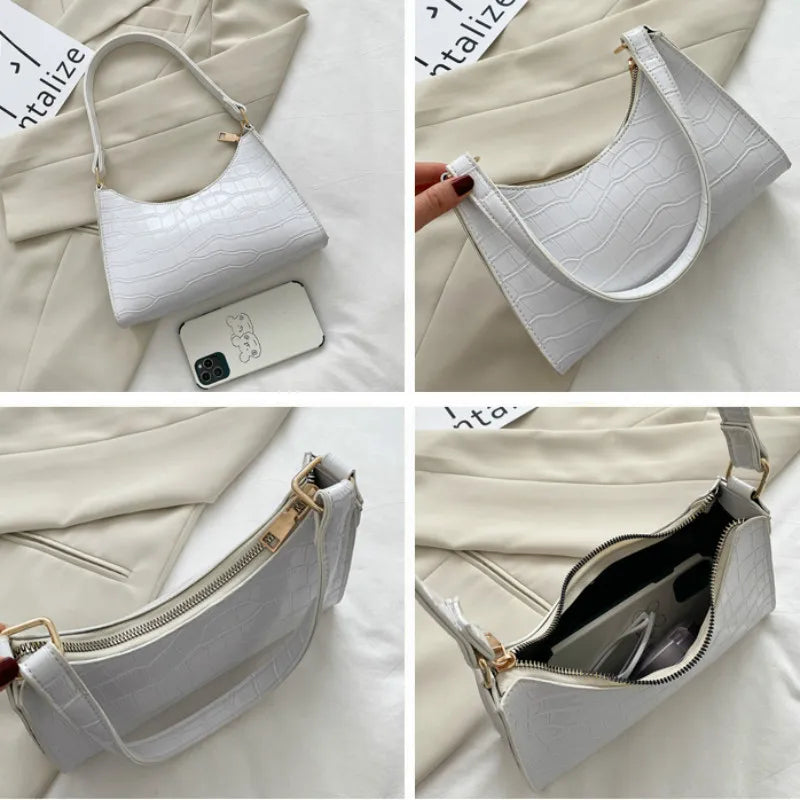2025 Fashion Women's Bag Retro Casual Women Totes Shoulder Bags Female Leather Solid Color Chain Handbags for Women сумки