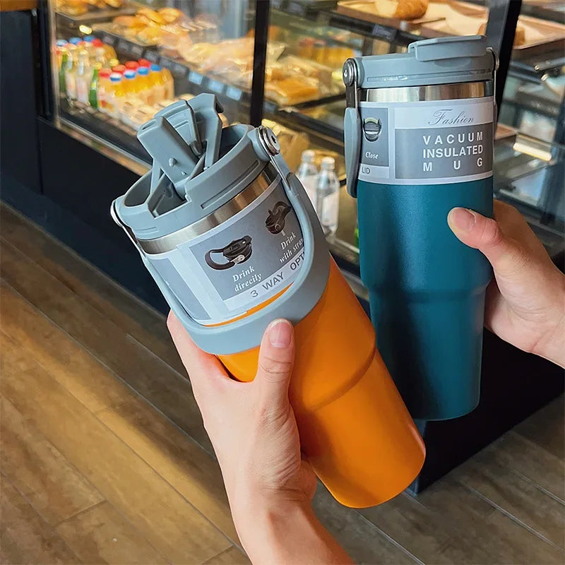 30oz Insulated Tumbler with Straw