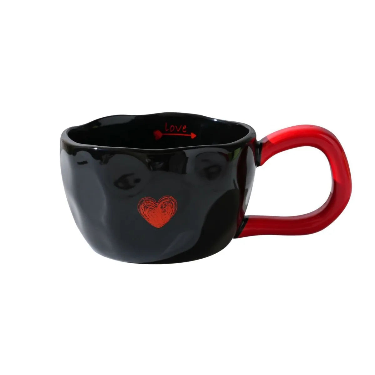 300ml Ceramic Mugs Coffee Cups Hand Pinched Irregular Flower Milk Tea Cup ins korean style Oatmeal Breakfast Mug Drinkware Kitch