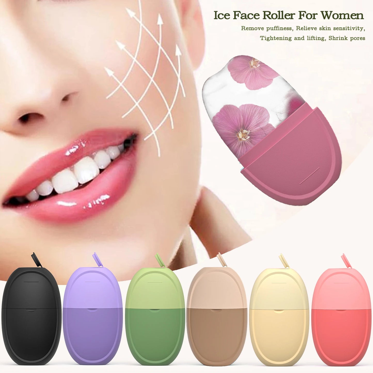 Ice Roller Face Massager - Cooling Facial Tool