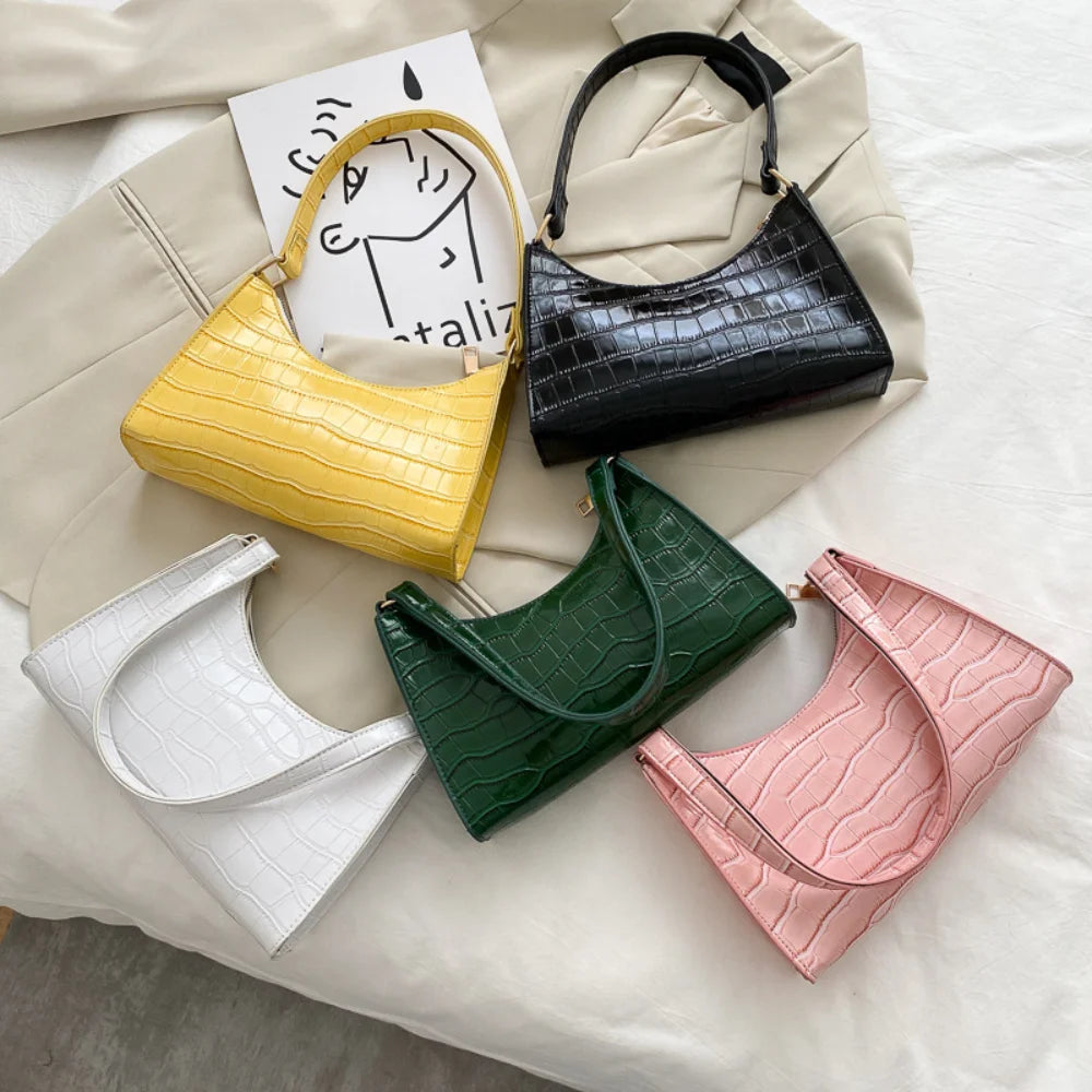2025 Fashion Women's Bag Retro Casual Women Totes Shoulder Bags Female Leather Solid Color Chain Handbags for Women сумки