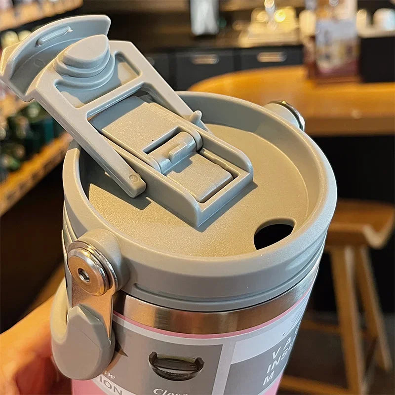 30oz Insulated Tumbler with Straw