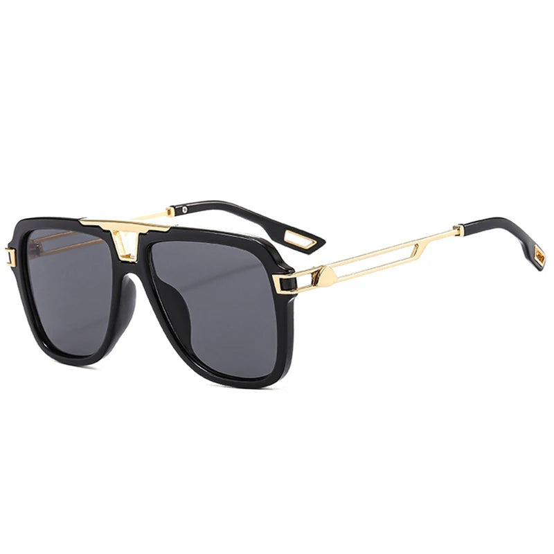 SHAUNA Retro Double Bridges Square Sunglasses Women Fashion Brand Designer Gradient Shades UV400 Men Trending Sun Glasses