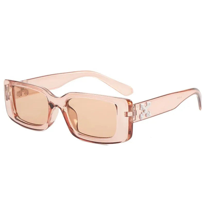 Small Square Rectangle Sunglasses Women Men Brand Shades Retro Black Sun Glasses Luxury Brand Shades UV400
