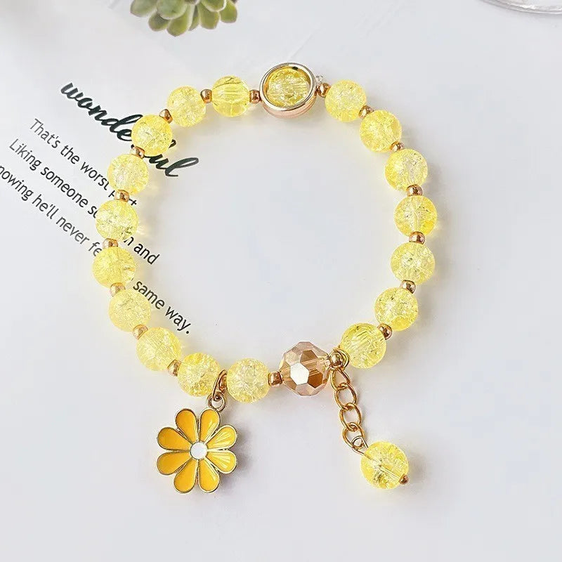 Children's Watch & Bracelet Set - Cute Chrysanthemum Quartz