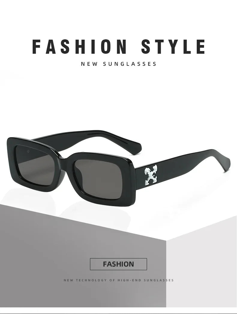 Small Square Rectangle Sunglasses Women Men Brand Shades Retro Black Sun Glasses Luxury Brand Shades UV400