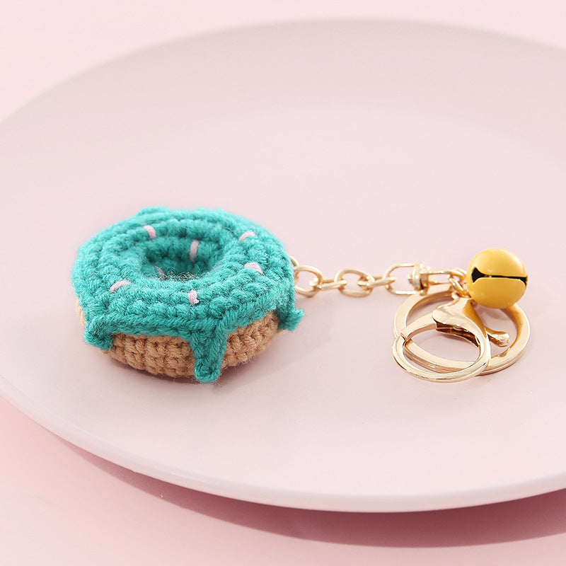 Creative Wool Ball Keychain - Soft Fruit-Inspired Pendant Chain