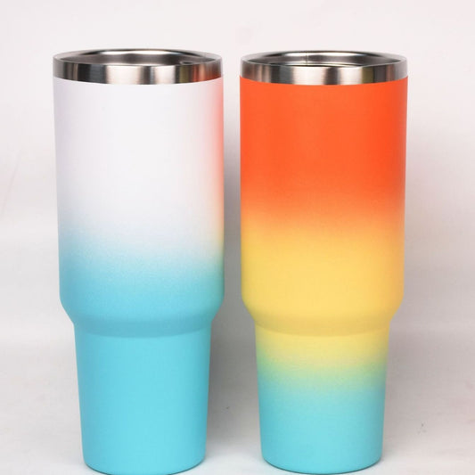 Stainless Steel Belt Handle Straw Large Ice Cup