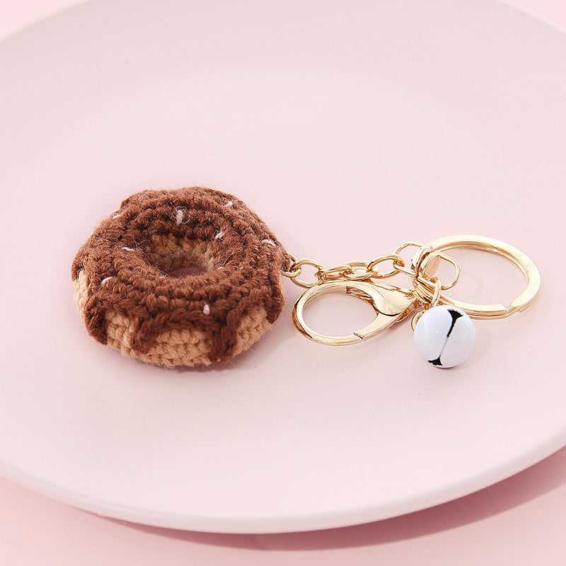 Creative Wool Ball Keychain - Soft Fruit-Inspired Pendant Chain